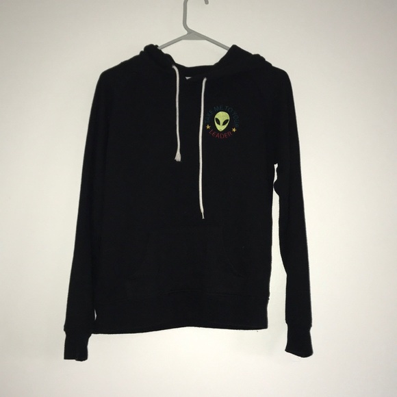 Empyre Tops - Black Empyre Alien Logo Hoodie